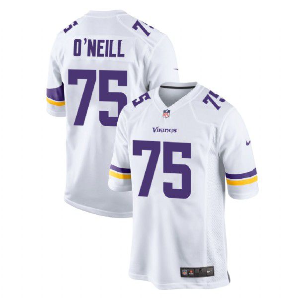 Men Minnesota Vikings #75 Brian ONeill Nike White Player Game NFL Jersey